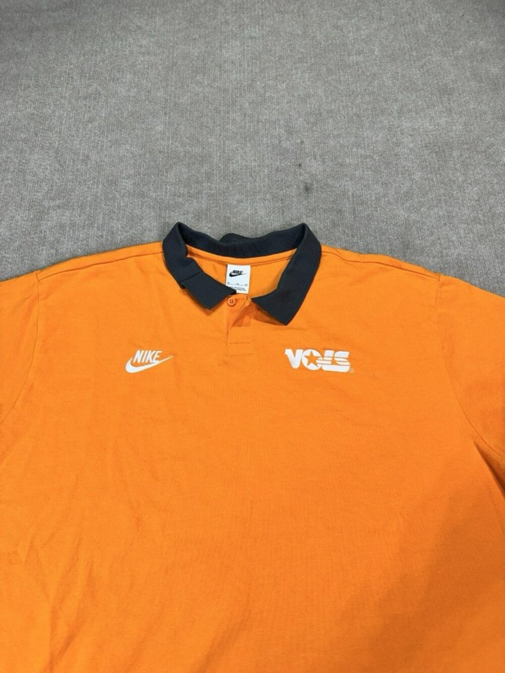 Tennessee Volunteers Shirt Mens XL Orange NCAA Football Polo Oversized Nike
